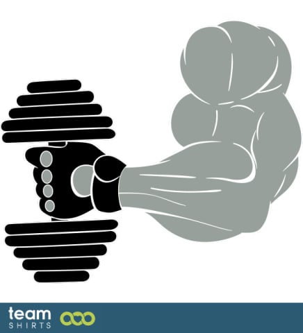 arm with dumbbell