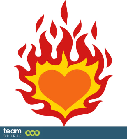 Burning heart