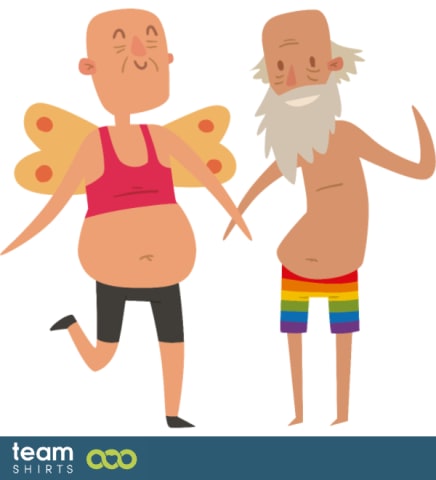 Gay pride couple