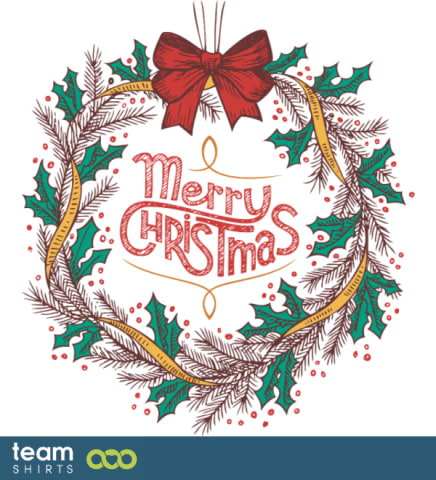 Merry christmas wreath