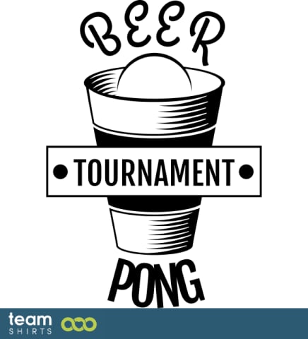 Beer pong tournament logo