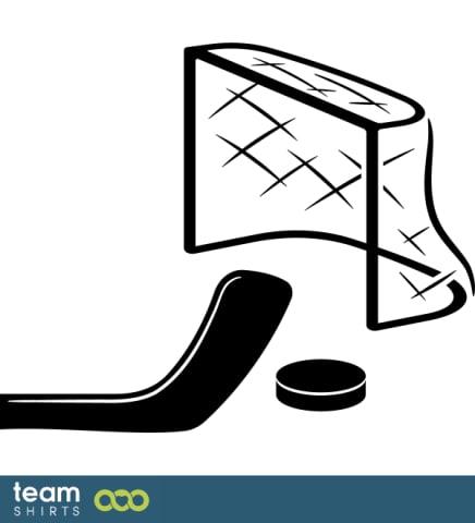 ice hockey puck stick goal