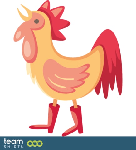 Cartoon rooster