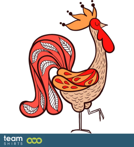 Cartoon rooster