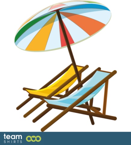 Beach chair with sunshade