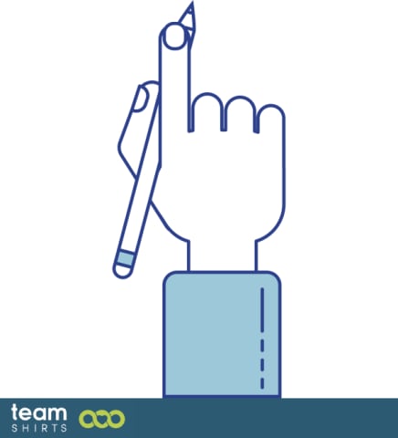 Hand with pencil