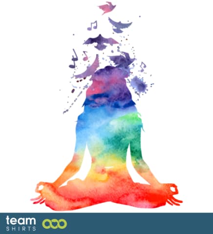 yoga logo water color