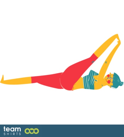 supta parvasahita yoga pose