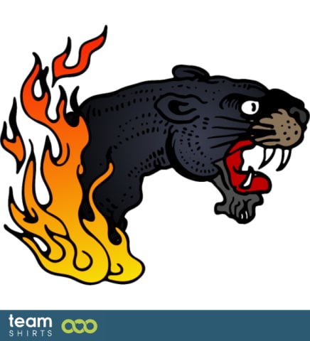 flaming cat tattoo