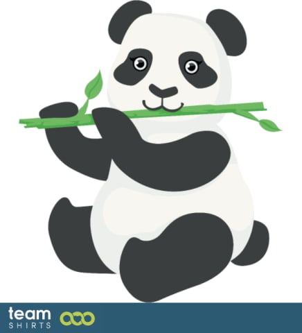 Cute Panda eating bamboo