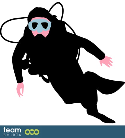 Diver silhouette