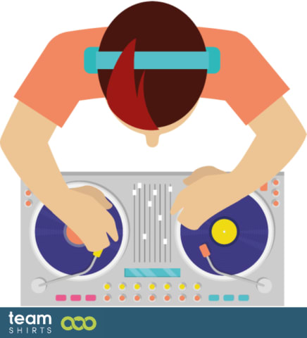 DJ at turn table