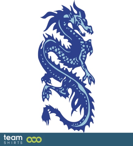 Chinese blue dragon