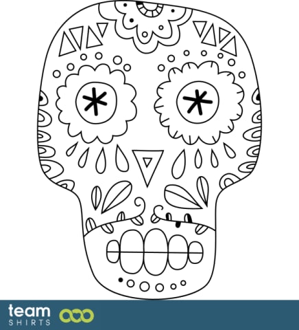 skull drawing