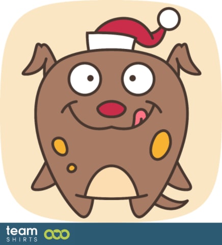 Cute Dog flat freexmas17mnr