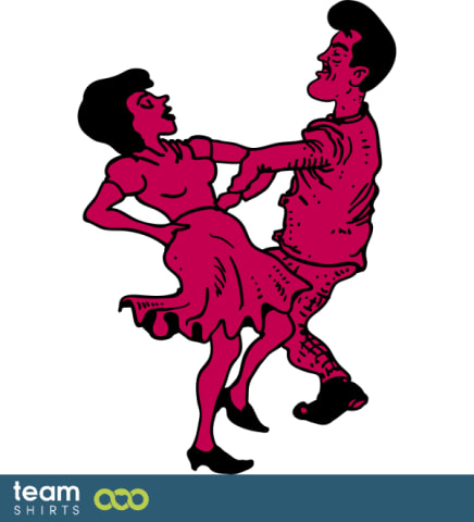 Rock'n'Roll dancing couple