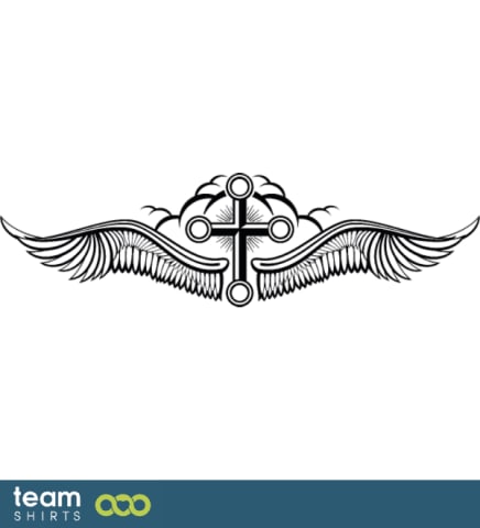 Winged annulet cross