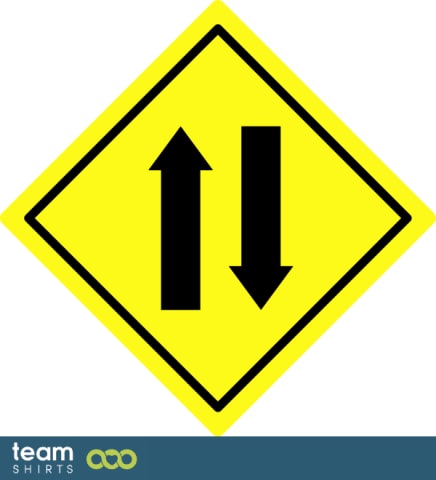 Traffic Sign Two Way Traffic
