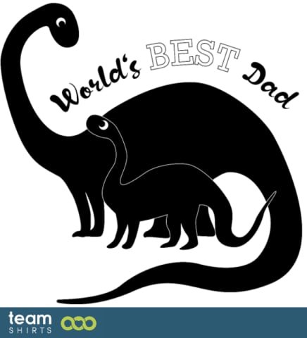 ansc WorldsBestDad Dinosaur Cute Men