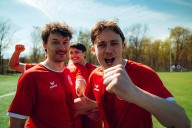 football team, soccer players