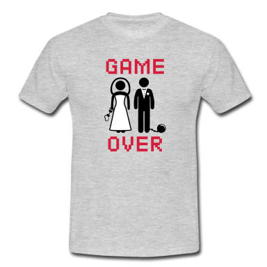 JGA Shirt gestalten - Game Over Motiv