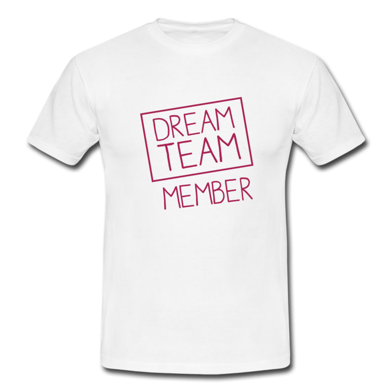 T-shirt med tryck Team