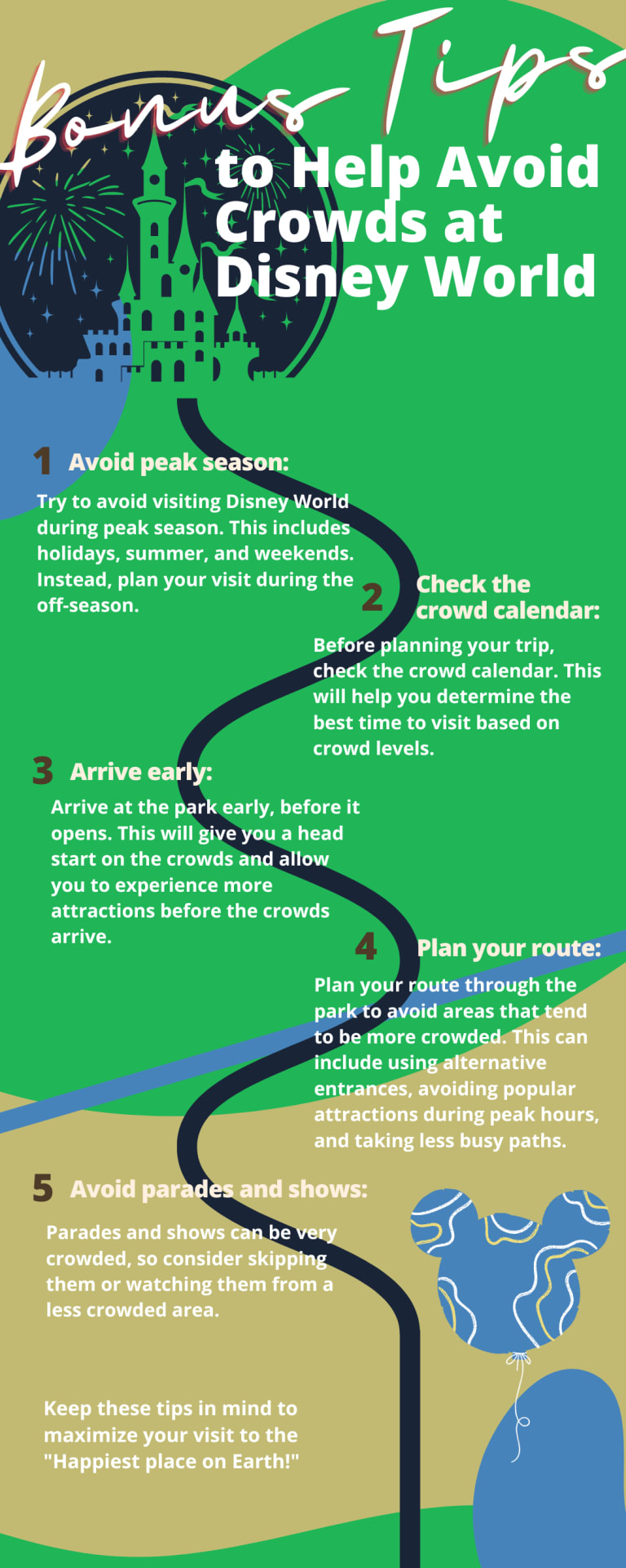bonus tips to help avoid crowds at Disney World