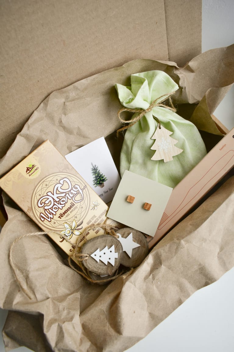 Coffret cadeau de Noël artisanal