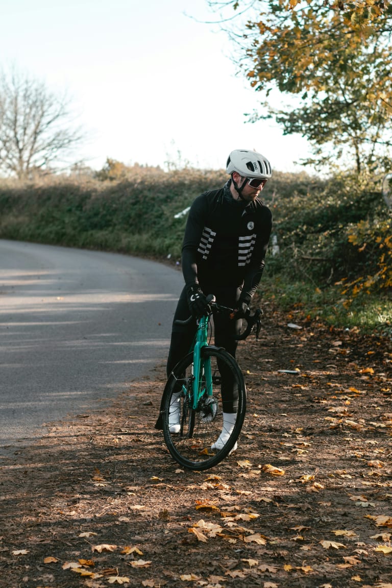 cycliste entraînement plein air