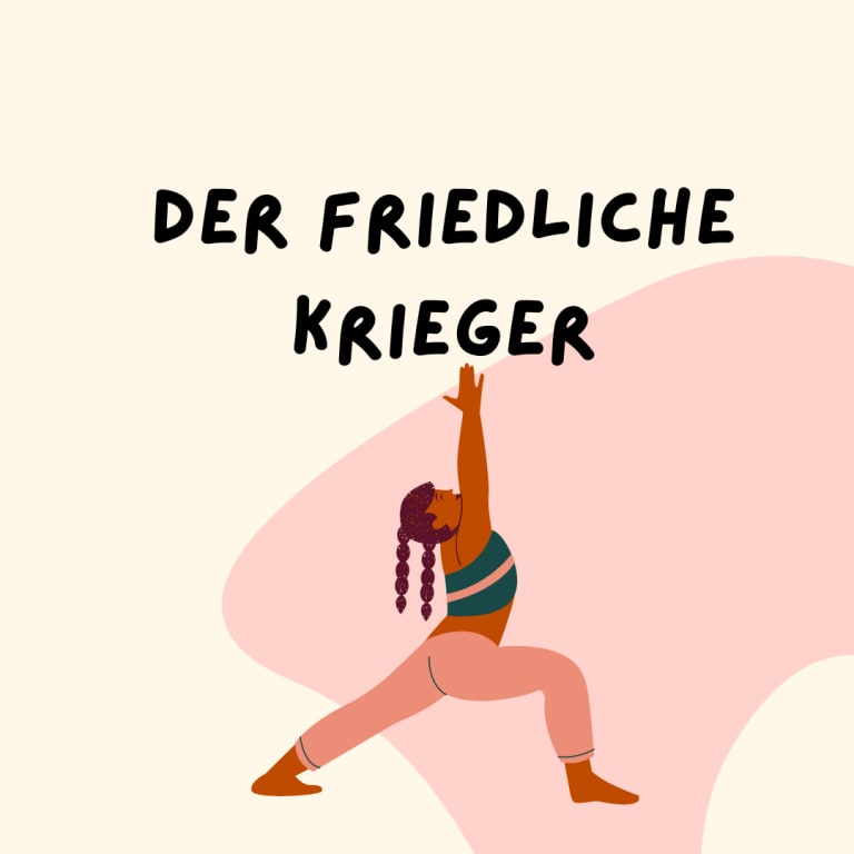 yin-yoga der friedliche krieger illustration