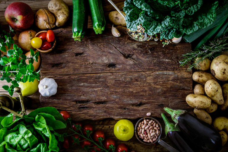 fit durch den herbst, saisonales obst und gemüse