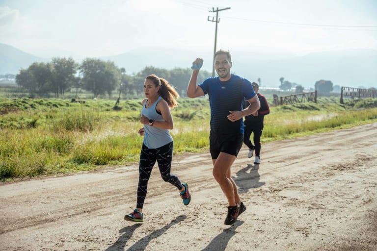course en groupe en extérieur