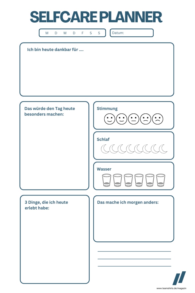 selfcare planner download
