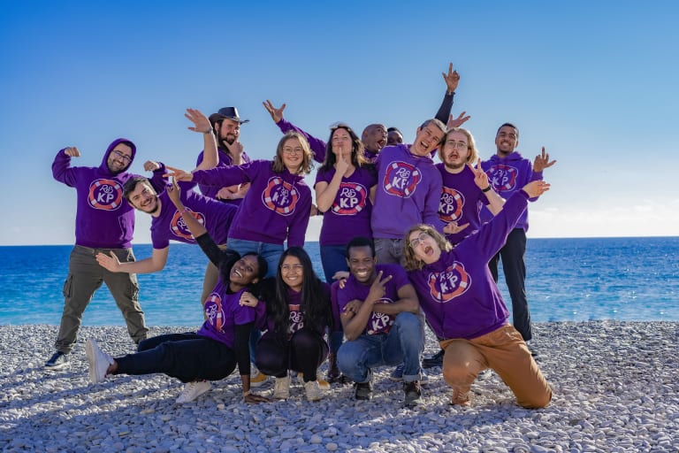teambuilding event im freien, team am strand